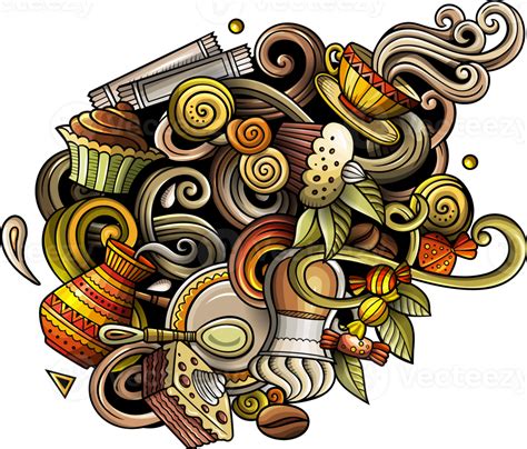 Cafe Detailed Cartoon Illustration 38014887 Png