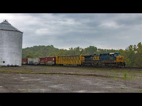 Csx M With A Dpu Meets Amtrak P In Clyde Ny Youtube