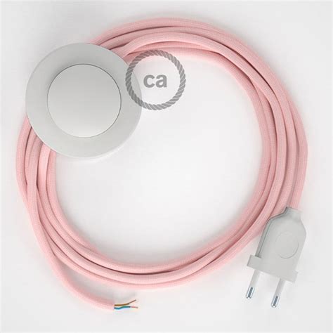 Creative Cables Cordon Pour Lampadaire C Ble Rm Effet Soie Rose