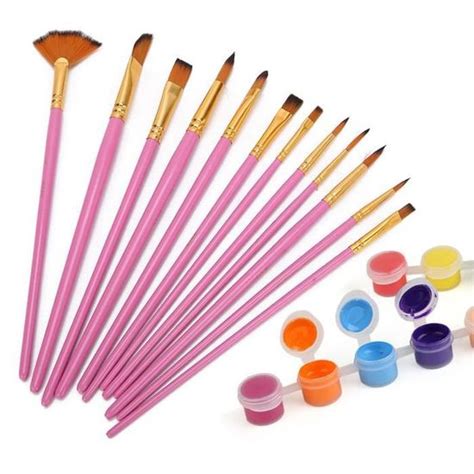 Gototop Outils De Peinture Pcs Ensemble De Brosses En Nylon Typ