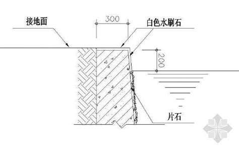 水池驳岸详图（4） 园林景观节点详图 筑龙园林景观论坛