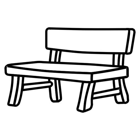 Wooden park bench vector image | Free SVG