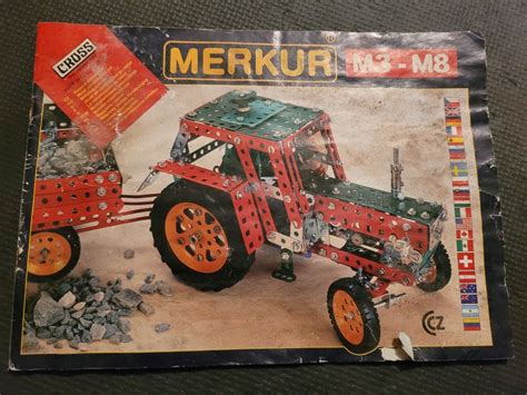 Merkur M3 M8 Klocki Lego Zabawka PRL Konstruktor Mechano Mecano Wacyn