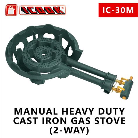 Heavy Duty Manual Gas Stove Cast Iron Gas Stove 2 Way ICook IC 30M