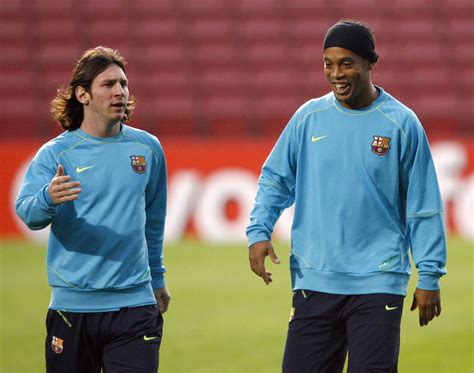 Ronaldinho on mentoring Lionel Messi at Barcelona: ‘We knew at 17 he’d ...