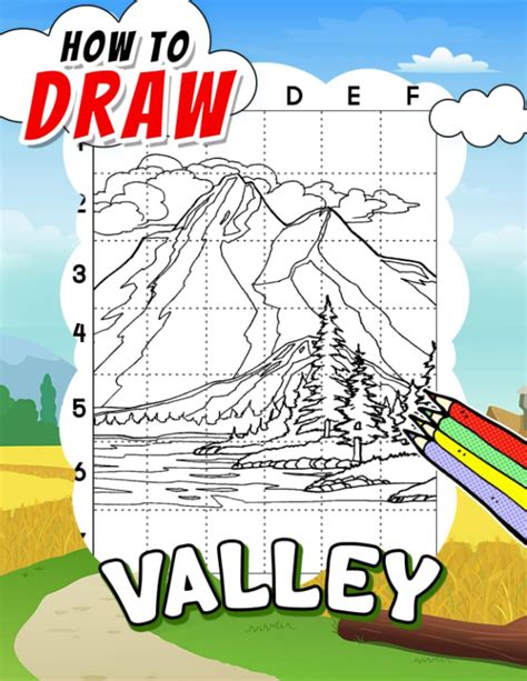 How To Draw Valley Wonderful Scenery Shown By 30 Step By Step And