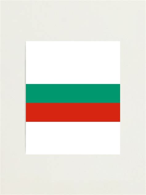 Lámina fotográfica Bandera de Bulgaria Banderas de la geografía