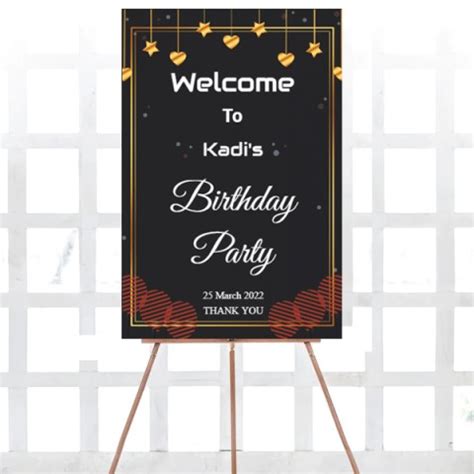 Birthday Party Welcome Sign, Custom Birthday Sign - Banner House