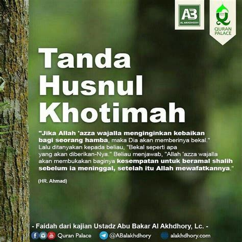 Tanda Husnul Khotimah