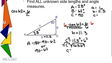 Notes 9 1c Solving Right Triangles Youtube