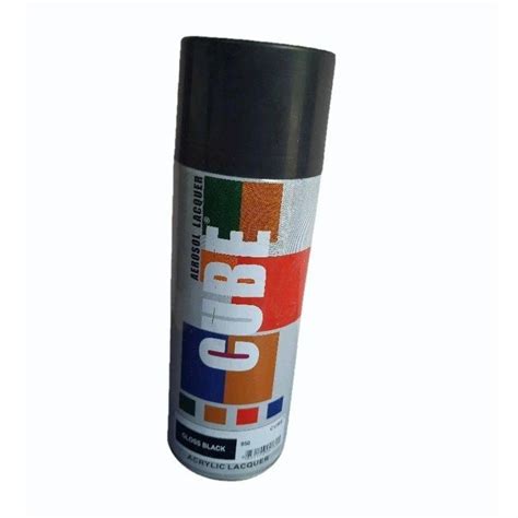 Cube Gloss Black Acrylic Aerosol Lacquer Spray Paint At Rs 79 Bottle