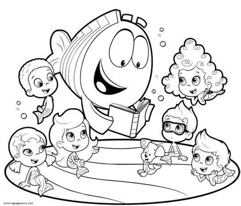 Bubble Guppies 7 Coloring Page - Free Printable Coloring Pages