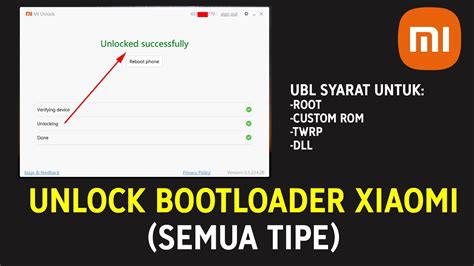 Cara Unlock Bootloader Xiaomi Untuk Semua Tipe Ubl Redmi Mi