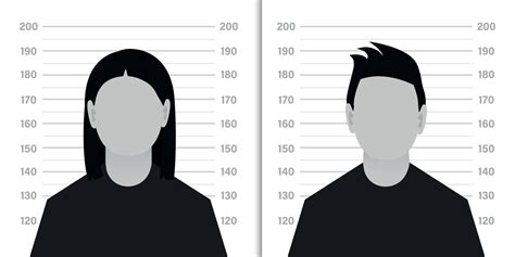 Front view of the suspect silhouette. Silhouette of anonymous man and ...