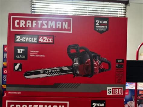 Craftsman S1800 18 42cc 2 Cycle Gas Chainsaw Red Ebay