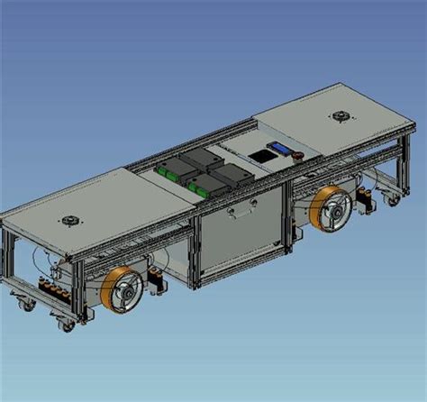 铝型材车架 双驱agv小车3d模型下载三维模型step、solidworks模型 制造云 产品模型