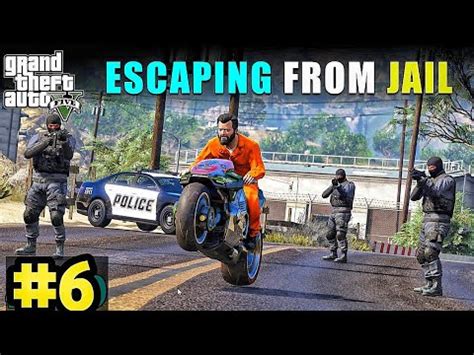 MICHAEL ESCAPING FROM JAIL GTA V GAMEPLAY GTA 5 TECHNO GAMEZ Ag420