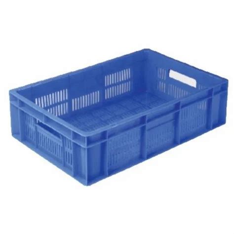 Mesh Rectangular Plastic Vegetable Crate Model Name Number 64120 Sp