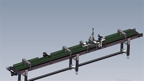 小型网带输送线分流机3D数模图纸 Solidworks设计 附STEP SOLIDWORKS 2018 模型图纸下载 懒石网