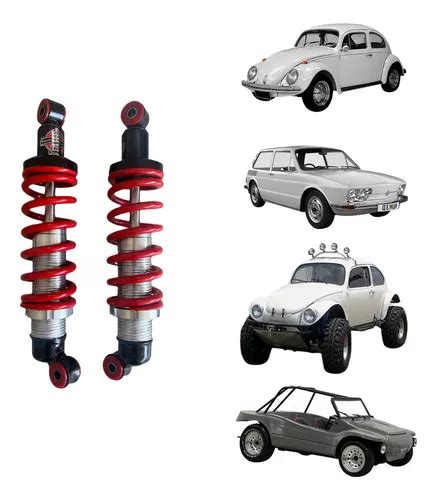 Suspens O Fusca Confortavel Macia Coilover Par Traseiro Parcelamento