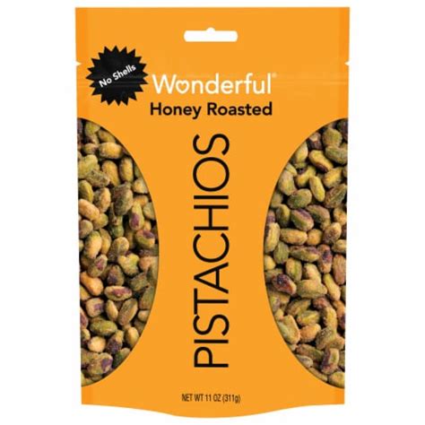 Wonderful No Shell Honey Roasted Pistachios, 11 oz - QFC