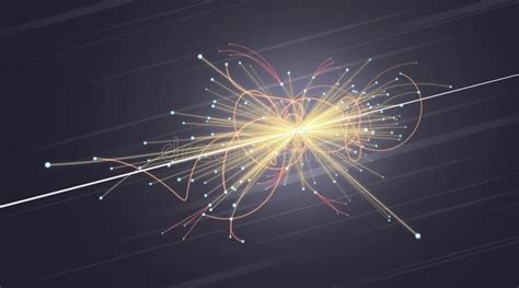 Particle Collision In LHC (Large Hadron Collider) Stock Illustration - Image: 61398183