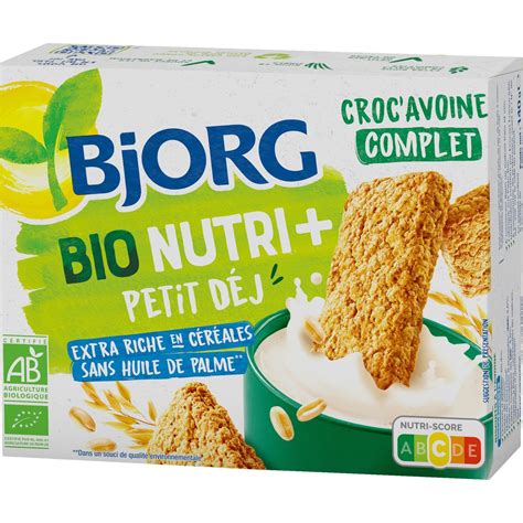 C R Ales Croc Avoine Nature Bio Bjorg Avoine Biscuits Di T Tiques