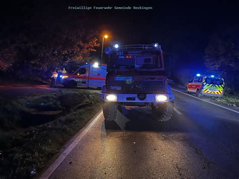 EINSATZBERICHTE Verkehrsunfall L156 Reimsbach Erbringen