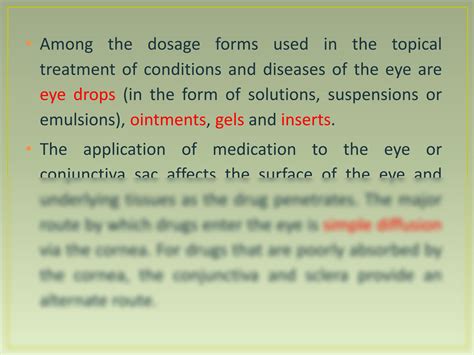 SOLUTION Ophthalmic Nasal And Otic Preparations Studypool