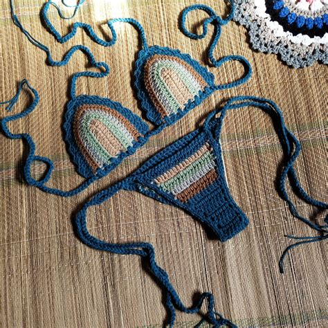 Hand Crochet Bathing Suit Crochet Bikini Set Women Crochet Etsy