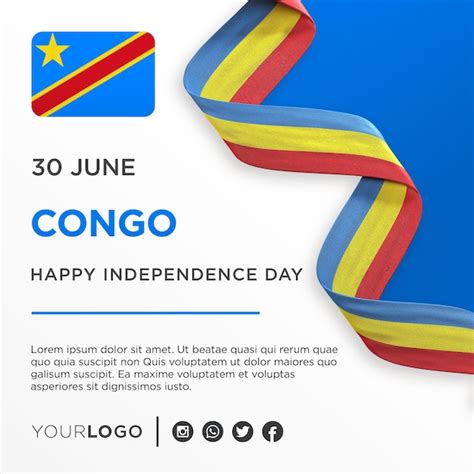 Premium Psd Congo Republic Of The National Independence Day