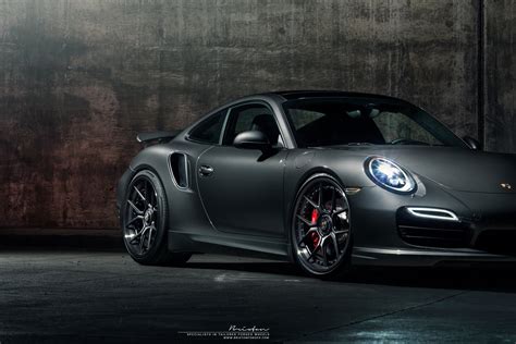 Aftermarket Accessories Giving A Stealthy Feel To Gray Porsche 911