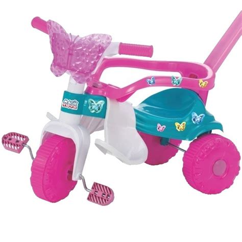 Triciclo Velotrol Infantil Totoka Totokinha Motoquinha Butterfly