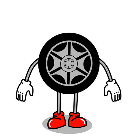 Illustration Of Tire Character Vector Eps 8556612 Vector Art At Vecteezy