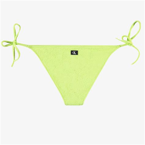 Calvin Klein Monogram Texture Kadın Yeşil Bikini Altı KADIN Mayo Bikini SuperStep