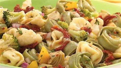 Italian Tortellini Vegetable Salad Recipe From