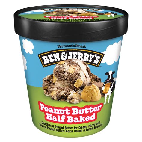 Peanut Butter Half Baked Ice Cream 16 Oz Ben And Jerry S Delivery