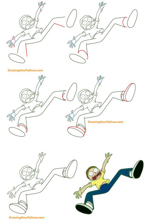 How To Draw Morty From Rick And Morty Easy Step By Step Drawing