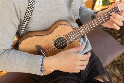 Young Man Playing Ukulele Stock Image Image Of Handsome 192704671