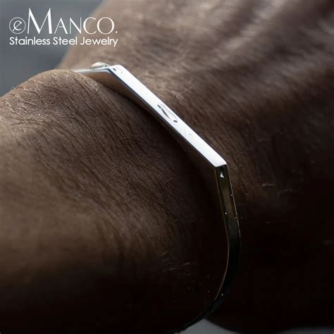 Emanco Latest Design Minimalist Heptagon Bracelet Stainless Steel