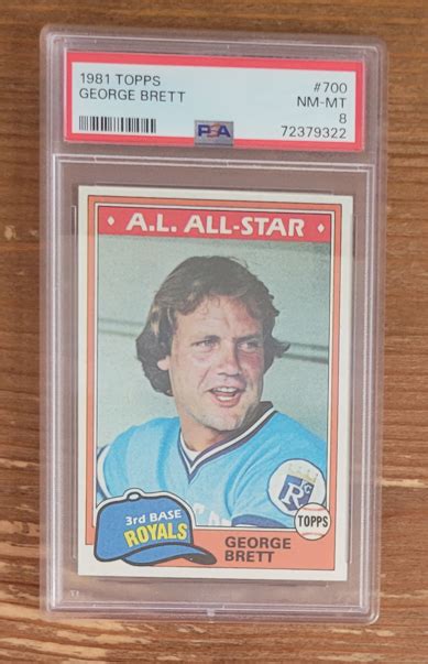 1981 Topps 700 George Brett PSA 8 Kansas City Royals EBay