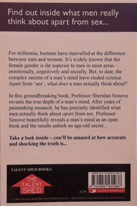 What Every Man Thinks About Apart Sex Sheridan Simove 9781849531986