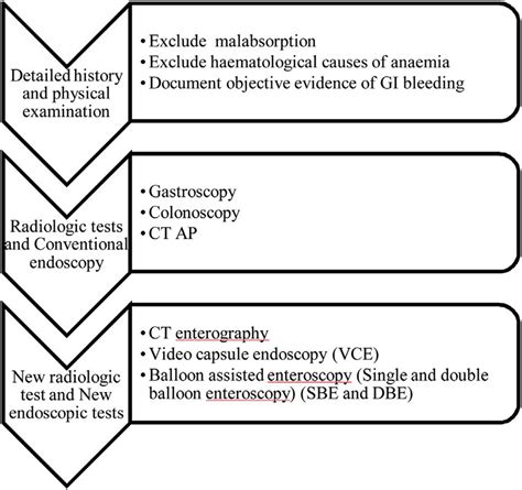 Sequence Of Investigation Of Ogib In Accordance To The Acg Clinical