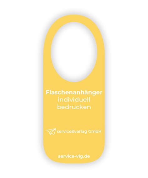 Flaschenanhänger drucken ab 1 Stück MAILINGSTORE