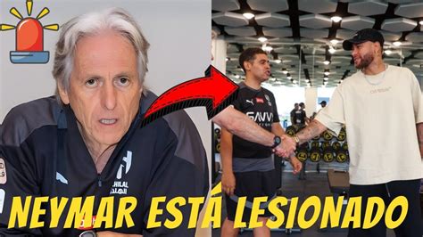 JORGE JESUS CONFIRMOU O PIOR NEYMAR ESTÁ LESIONADO NOTÍCIAS NEYMAR