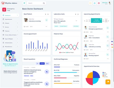 Bootstrap Admin Dashboard With Admin Panel Dashboard Medical