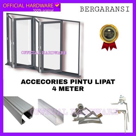 Jual Use Rel Pintu Lipat Meter Set Lengkap Componen Pintu Lipat