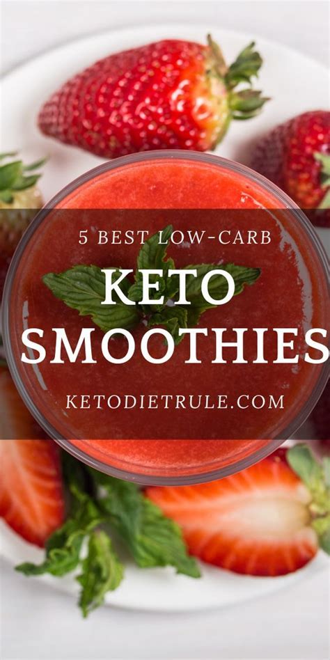 5 Incredibly Easy Low Carb Keto Smoothies To Make These Delicious