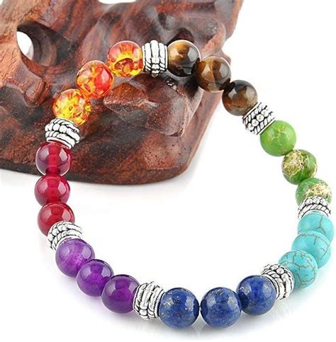 Xiton 1 Paket 7 Chakren Armband Chakra Perlen Armbänder Heilung