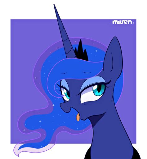 1678857 Safe Artist Maren Princess Luna Alicorn Pony G4 Ahegao